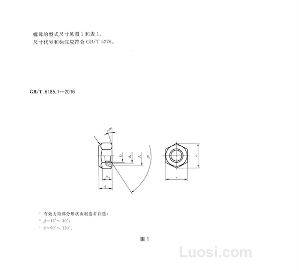 GB/T 6185.1-2016 2型全金属六角锁紧螺母